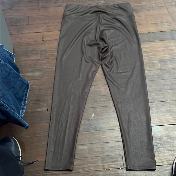 Brown Leggings. Runway Ready brand. Size medium - Picture 2 of 4